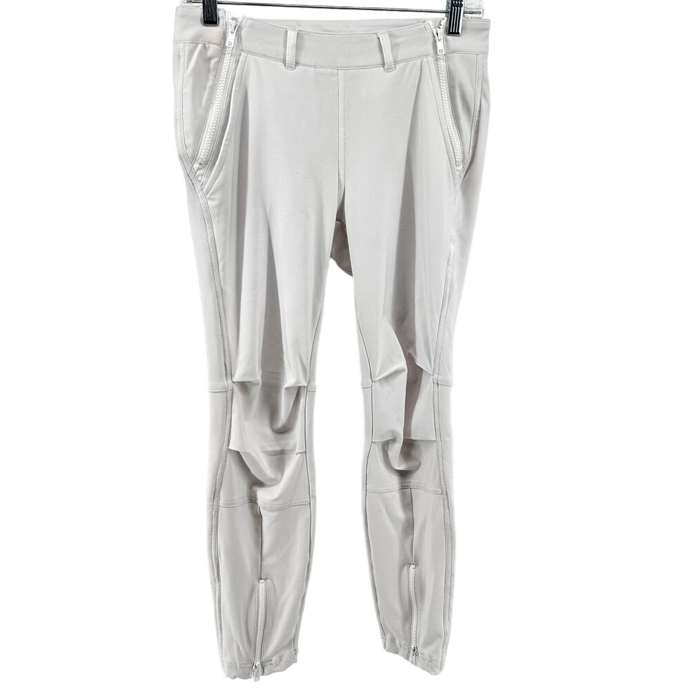 Anatomie Skinny Pants Zipper Hem Stretch Comfort Casual Travel White Small